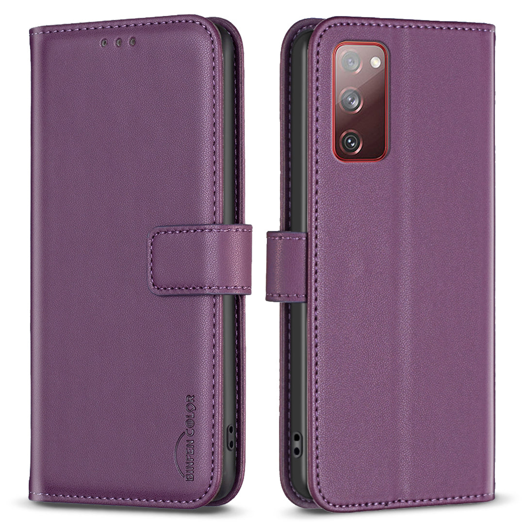 BINFEN COLOR BF17 til Samsung Galaxy S20 FE 5G / S20 FE / S20 FE 2022 / S20 Lite PU læder Telefon Cover Stand Pung Etui BINFEN COLOR BF17 til Samsung Galaxy S20 FE 5G / S20 FE / S20 FE 2022 / S20 Lite PU læder Telefon Cover Stand Pung Etui